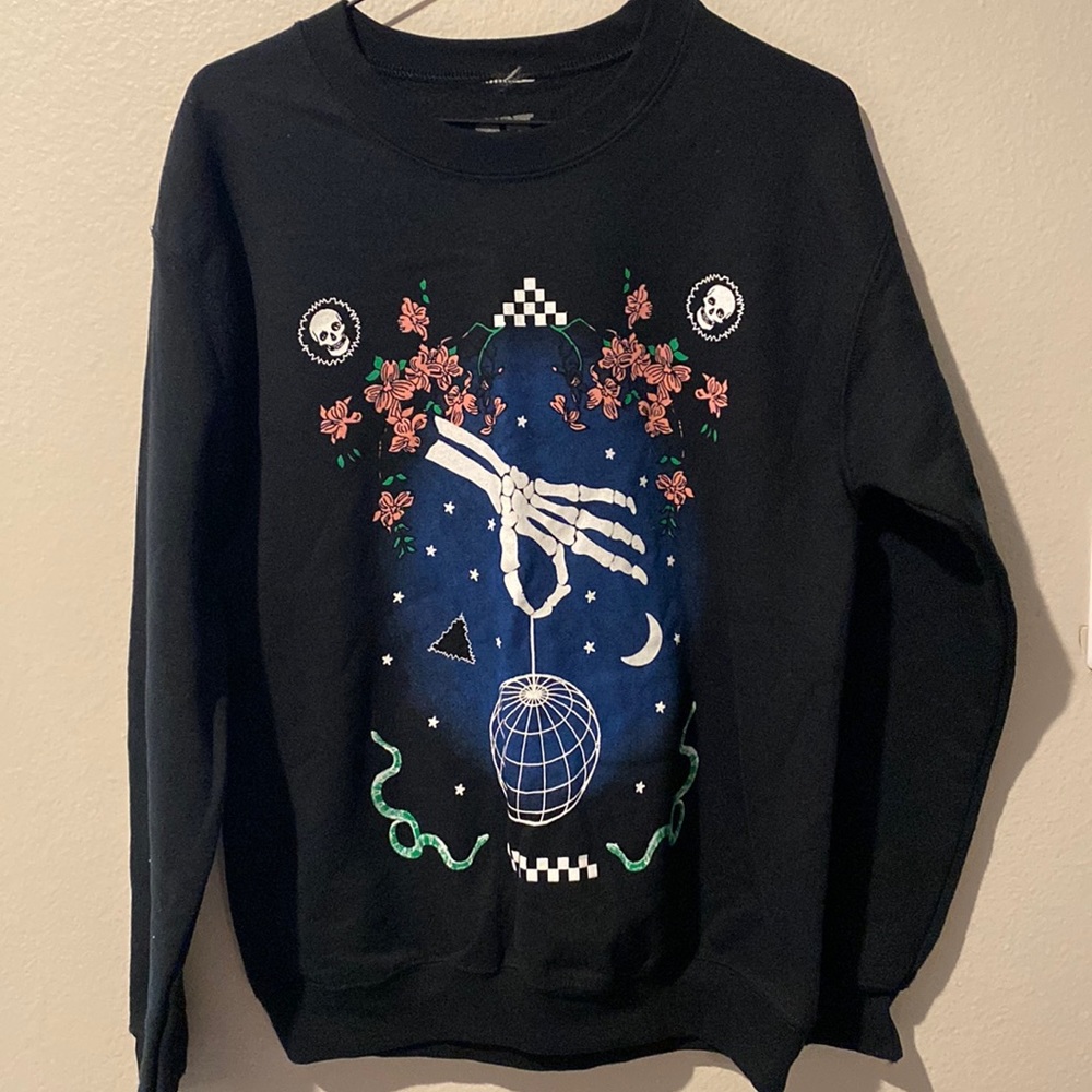 Urban Outfitters Silence and Noise Skeleton Crew Neck Sweater